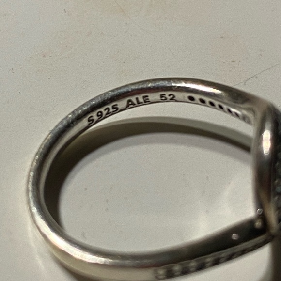 Pandora Ring - Blue CZ - Picture 3 of 3